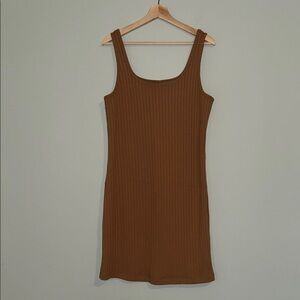 Old Navy fitted wide-ribbed tank dress